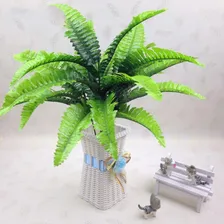 4 Samambaia Artificial 55 Cm Plantas Parede Folhagem Foto mini 3