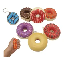 4 Squishy Chaveiros Donuts Macio Anti Stress Apertar Fidget Foto mini 1