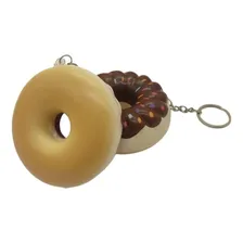 4 Squishy Chaveiros Donuts Macio Anti Stress Apertar Fidget Foto mini 3
