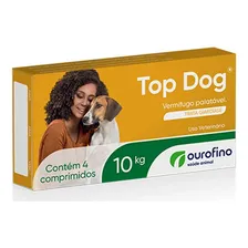 4 Top Dog Vermifugo Para Cães 10kg 4 Comprim Ouro Fino Foto mini 2