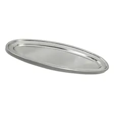 4 Travessa Inox Oval Grande 60 Cm Reforçada Comprida Servir Foto mini  3