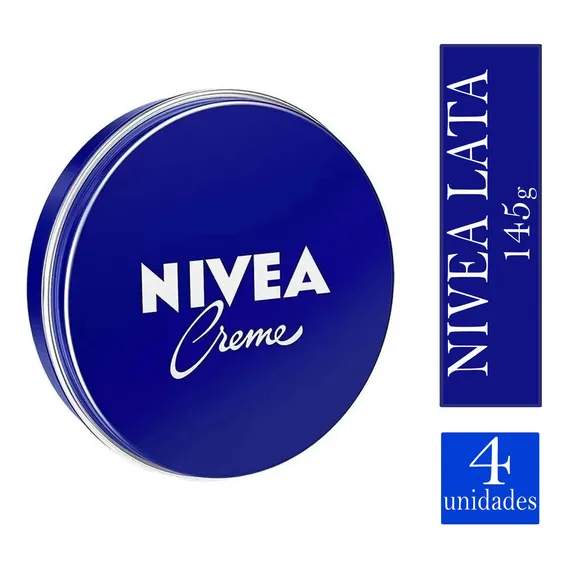 4 Und. Nivea Creme 150ml Lata Azul Foto 1