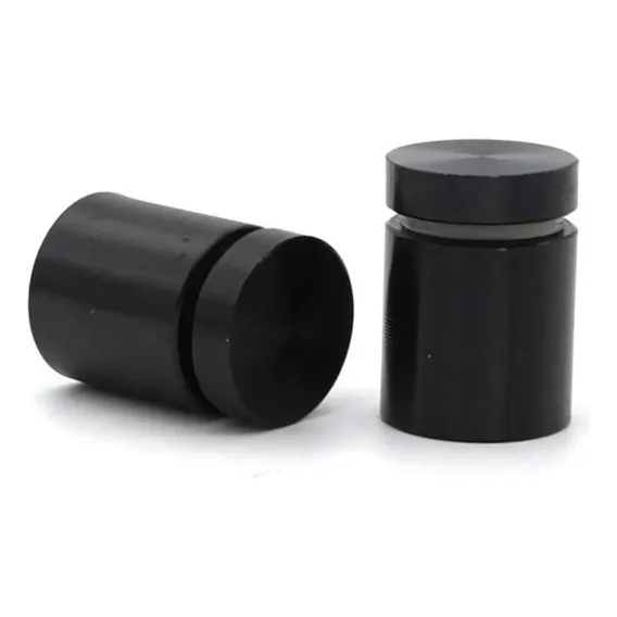 4 Unid Prolongador Extensor Suporte Vidro Preto 25x25 Painel Foto 1