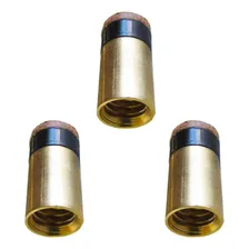 4 Virolas De Rosca De Metal Com Sola Para Taco De Sinuca Bilhar Snooker Virola Ponta 11mm Bilhares Mgk Foto mini 4