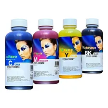 4 X 100ml Tinta Sublimatica L110 L220 L355 L365 L375 L455 Tinta Kit 4 Cores - Frascos De 100ml Foto  mini 1