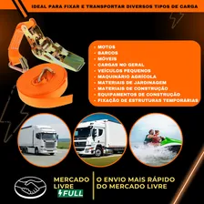 4 X Cinta Catraca De Amarração ATMAS 800kg Amarrar Carga 4,6 Metro Cor 4 Cinta Catraca 800kg Foto mini 3