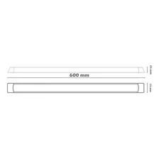 4 X Luminária Tubular Sobrepor Led Linear 20w 60cm 6500k Foto mini 4