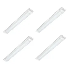 4 X Luminária Tubular Sobrepor Led Linear 20w 60cm 6500k Foto mini 1