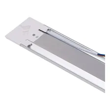 4 X Luminária Tubular Sobrepor Led Linear 20w 60cm 6500k Foto mini 3