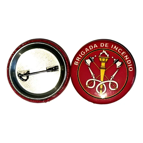 40 Botons Botton Buttons Broches Brigada De IncĂȘndio 2,5 Foto 1