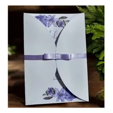 40 Envelopes P/ Convite De Casamento Cor Branco Jufiori Foto mini  3