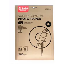 40 Fls Papel Foto Microp 260g Super Cristal Veludo A4 Fosco Cor Branco Foto  mini 1