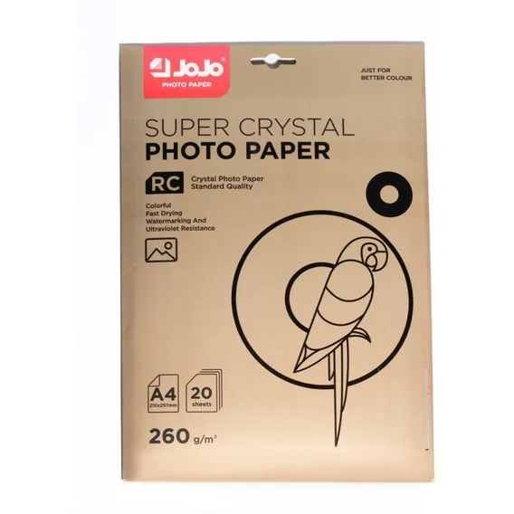 40 Fls Papel Foto Microp 260g Super Cristal Veludo A4 Fosco Cor Branco Foto 1