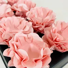 40 Forminha De Doces Para Casamento Festa Decoração Luxo Cor Rosa Candy Foto mini 1