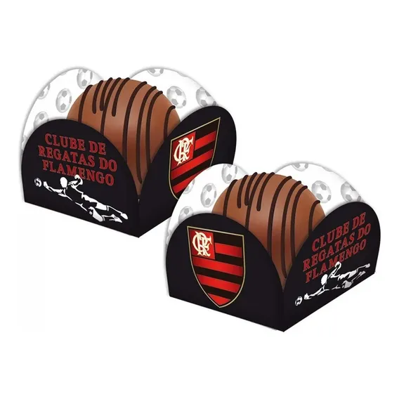 40 Forminhas Para Doces Decoração Flamengo Fc Foto 1