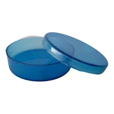 40 Latinhas Plastica 5x1 Lembrancinha Enfeite Para Festas Cor Azul Cristal Foto  mini 1