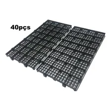 40pc Palete Estrado Plástico Preto 2,5x25x50 Cm De Qualidade Foto mini 1