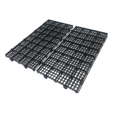 40pçs Estrado 25x50cm Pallet Palete Deck Estrado Plástico Cor Preto Foto mini  2