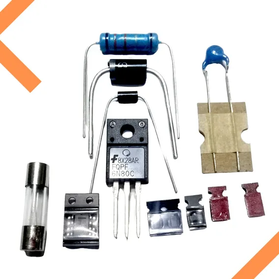 40pfl3605 , 32pfl3605 , Kit Reparo Da Fonte Com Esquema Foto 1