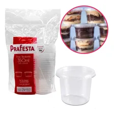 432un Pote Redondo Microondas Freezer 350ml + Tampa Prafesta Foto mini 1
