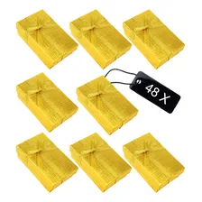 48 Caixas Porta J贸ias Atacado Presente La莽o Dourado Foto mini 1