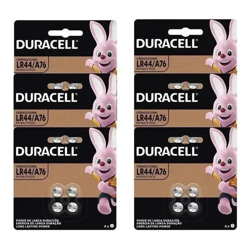 48 Pilha Lr44 Bateria Alcalina Duracell 1.5v Moeda Botão 12 Foto 1