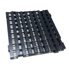 4pç Estrado Em Plástico/ Palete/ Pallet/ Pallets 50x50cm Cor Preto Marwell Foto mini 3