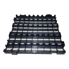 4pç Estrado Em Plástico/ Palete/ Pallet/ Pallets 50x50cm Cor Preto Marwell Foto mini 2