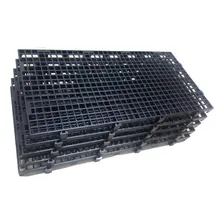 4pc Palete Estrado Plástico Preto 2,5x25x50 Cm De Qualidade Foto mini 4