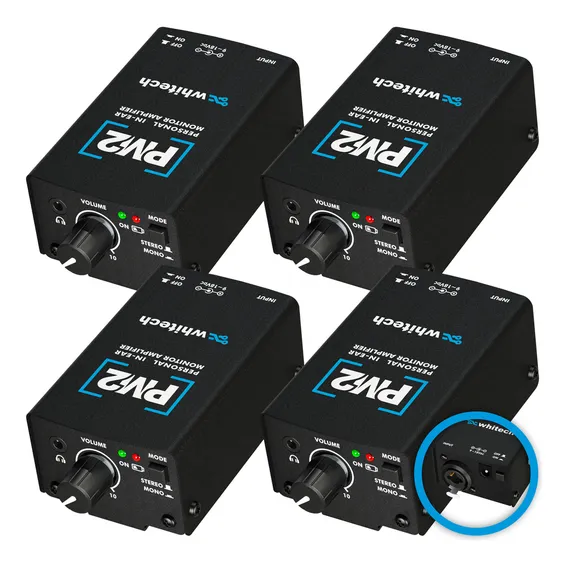 4x - Amplificador De Fone Pm2 ( Xlr + P10) - Whitech Foto 1