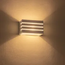 4x Arandela Frisada Luminária AlumÃnio + Led G9 5w St548 Estrutura Branco Luz Branco Quente 220v Foto mini 3