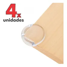 4x Cantoneiras De Silicone Protetor De Quinas Mesas M贸veis Cor Transparente Foto mini 1