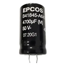 (4x) Capacitor Eletrolítico Snap-in 4700uf 50v 22x40mm Foto mini 1