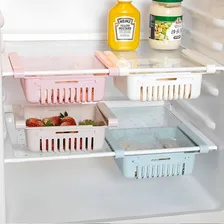 4x Cesto Organizador De Geladeira Gaveta Prateleira Cor Variado Foto mini 1