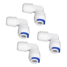4x Conector Cotovelo Macho 1/4 Engate Rosca 1/8 Foto  mini 1