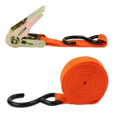 4x Kit Cinta Catraca Reforçada Amarração Carga Moto Barco Cor Laranja Foto mini 2