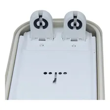 4x Luminária Hermética P/ 2 Lâmpadas T8 Led 120cm Sobrepor Foto mini 2