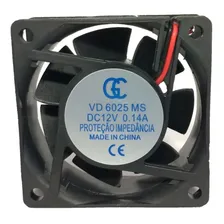 4x Micro Ventilador Cooler Ventoinha 60x60x25mm 12v 5000rpm Led Sem Led Foto mini 4