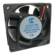 4x Micro Ventilador Cooler Ventoinha 60x60x25mm 12v 5000rpm Led Sem Led Foto mini  2