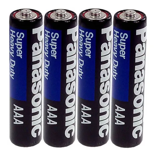 4x Pilha Panasonic Aaa Palito Comum Super Hyper 1,5v Foto 1