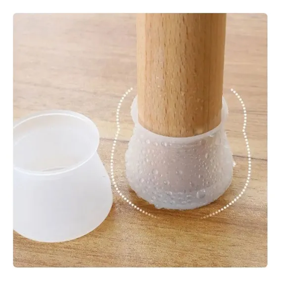 4x Ponteira Silicone Para Pé De Móveis Lavavel Proteção Foto 1