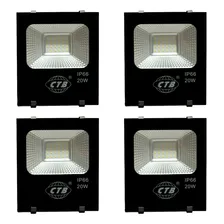 4x Refletor Holofote Led Verde 20w Bivolt Ip66 Prova D'água Foto mini 1