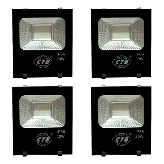 4x Refletor Holofote Led Verde 20w Bivolt Ip66 Prova D'água Foto 1