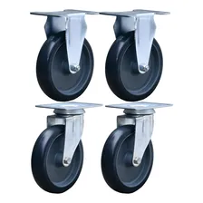 4x Roda Rodizio Carrinho Plataforma 127mm 5 Pol Foto  mini 1