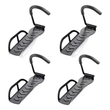 4x Suporte Parede Vertical Gancho Para Pendurar Bicicleta Cor Preto Foto mini 1