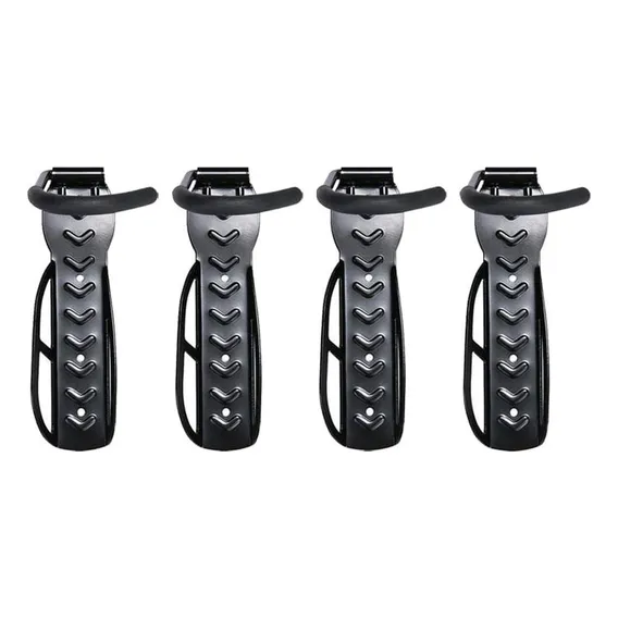 4x Suporte Parede Vertical Gancho Pendurar Para Bicicleta Cor Preto Foto 1