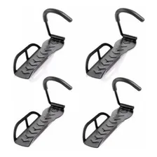 4x Suporte Parede Vertical Gancho Pendurar Para Bicicleta Cor Preto Foto mini 4