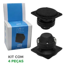 4x Tweeter Piezoelétrico 250w Rms Som Automotivo Residencial Foto mini 3