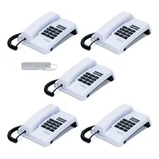 5 Aparelho Telefone Com Fio Intelbras Tc 50 Mesa Parede Foto  mini 1