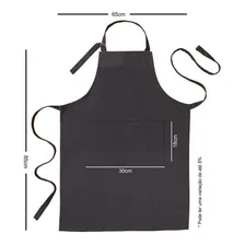 5 Bandana Cozinha Lanchonete Garçom + 5 Avental Oxford Bolso Cor Branco Foto mini 4